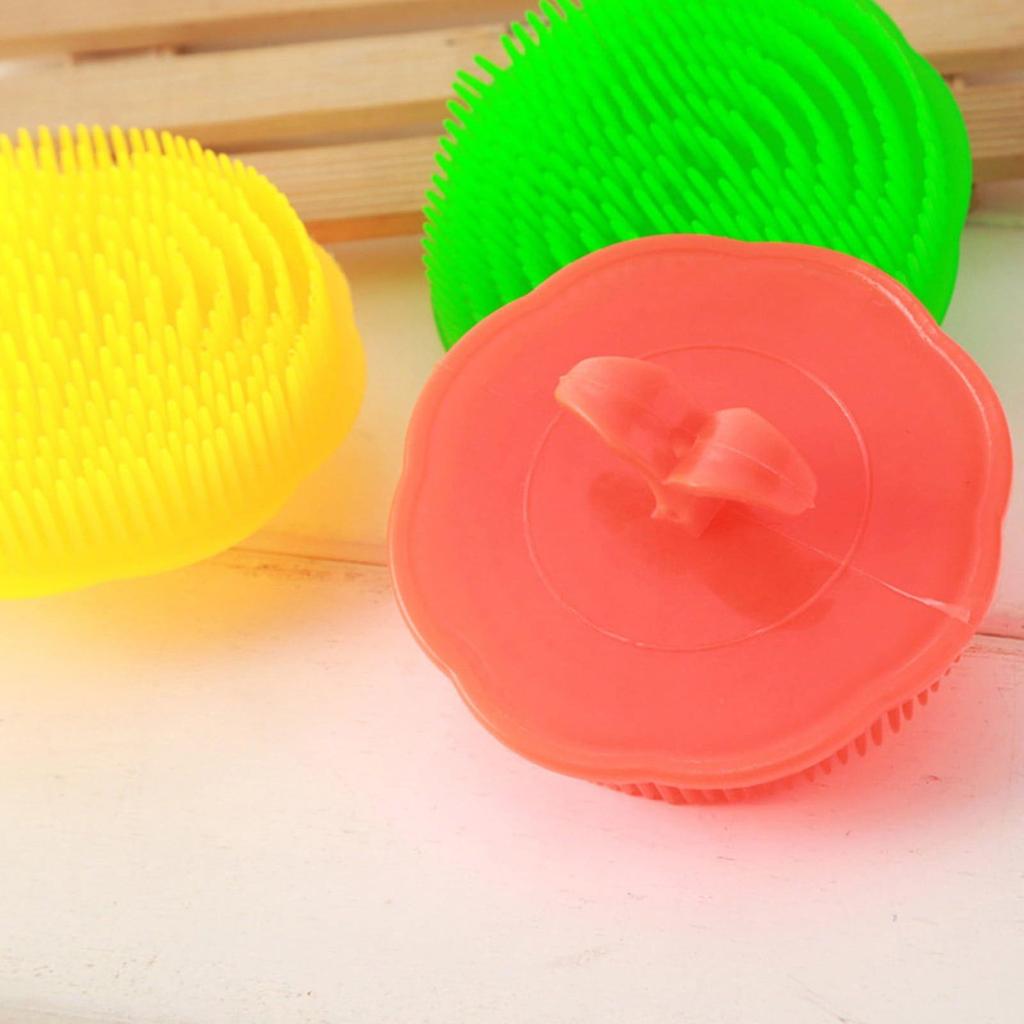 7Pcs Hair Scalp Exfoliator Brush Dandruff Cleaning Brush Flexible Scalp Massager Brush Shower Scalp Shampoo Brush