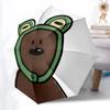 1 stuk Dhr.. Bean Frog Hoodie Automatisch Open/Sluitende Paraplu Opvouwbare Paraplu, Draagbare Compacte Reisparaplu, Verjaardags-/Kerstcadeau voor Mannen & Vrouwen
