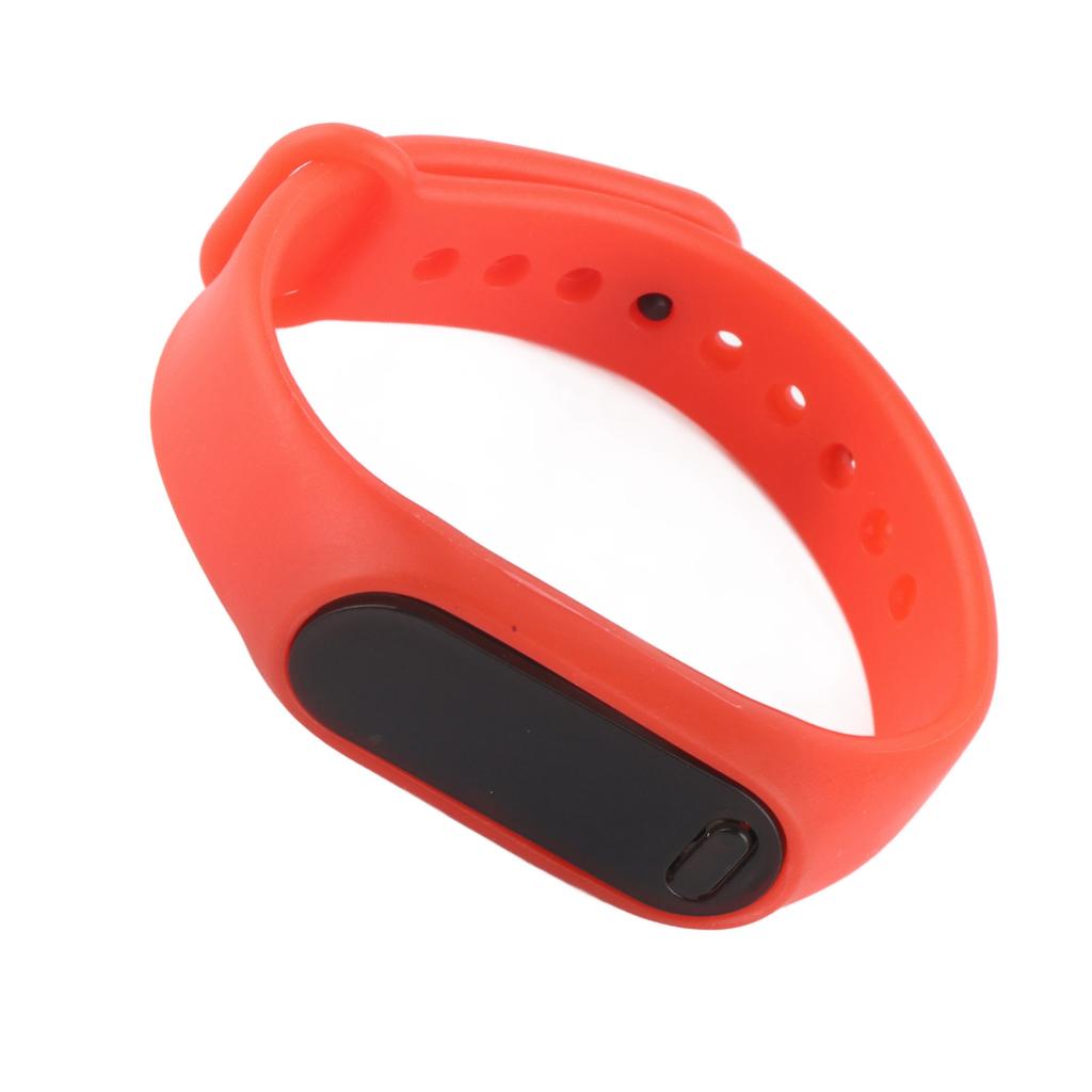 Smarte digitale Armbanduhr Leuchtende elektronische Uhr Modische stilvolle Armbanduhr Rot