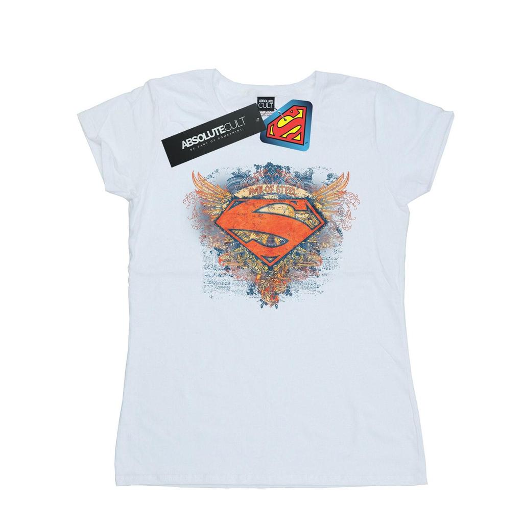 DC Comics Womens/Ladies Superman Wings Shield Cotton T-Shirt