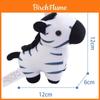 Plush Zebra Toy With Pp Cotton Filling For Children Kids Gift Or Backpack Decor