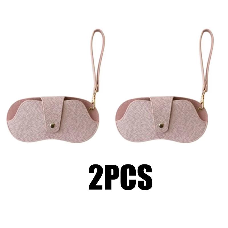 Leather Glasses Bag Portable Hangable Magnetic Eyewear Pouch Holder Soft  Sunglasses Pouch Slim Fashion Glasses Case Holder
