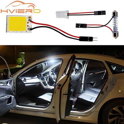 1pcs White T10 W5w Cob 16SMD Car Led Auto Interior Reading Lamp Bulb Light Dome Festoon Vehicle Panel Lamp