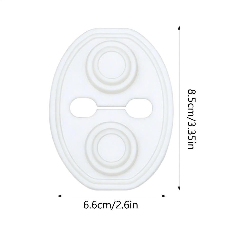 Automotive Silicone Door Lock Cover Guard Stopper Door Lock Buckle Cover Silent Vehicle Pad Stable Exterior Accessories For