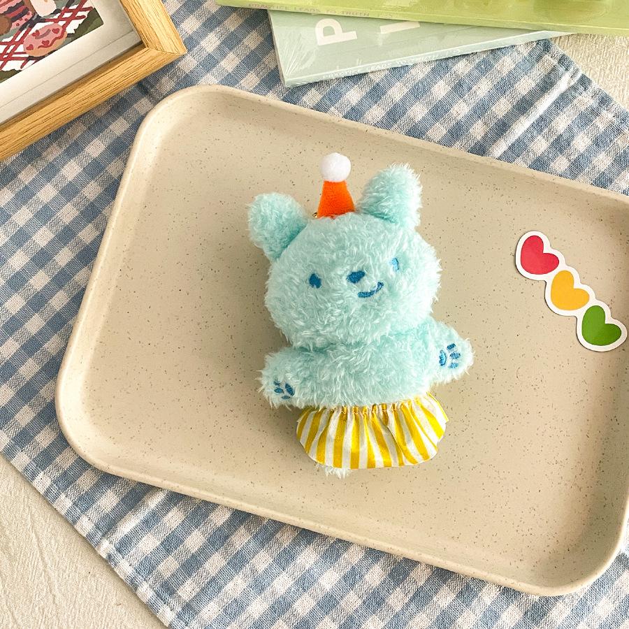 Cute Apron Pants Small Animals Pendant Plush Toys Doll Bag Hanging Ornament Doll Bear Kitten Puppy Doll