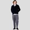 CUSTOMUS Men'S Contrast Stitch Straight Fit Elastic Waist Pants Cxs25Fwpta02 Gry