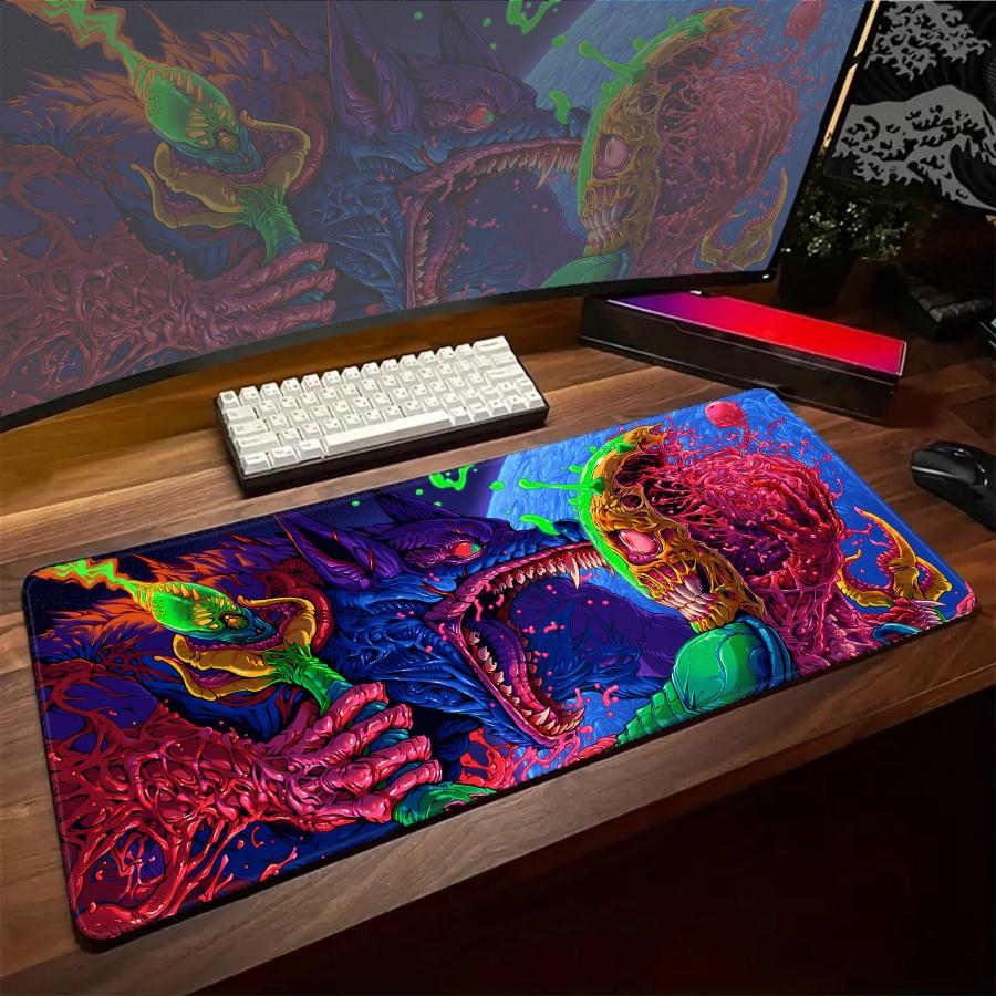 Large Monster Mouse Pad Kawaii Accessories Desk Pads Keyboard Gaming Mat XXL Pc Desk Gamer Office Setup Mousepads