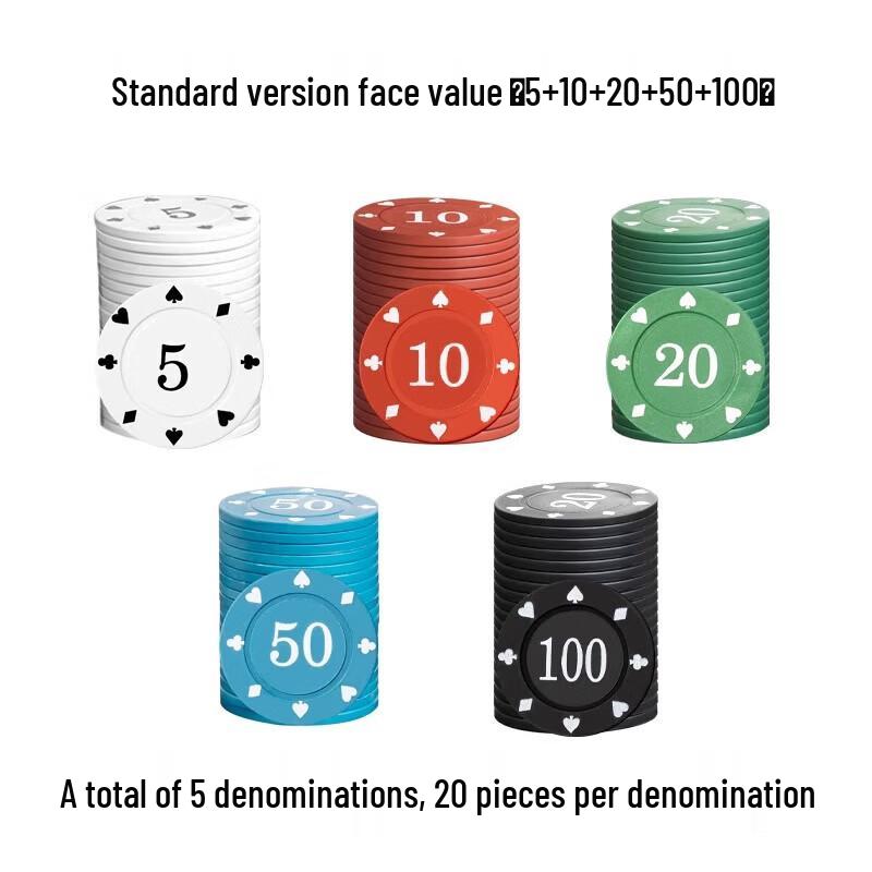 Plastic Game Chips for Mahjong & Card Games