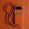 Luxury Lanyard Genuine Leather Case for Google Pixel 9 Pro 8Pro 8A 7pro 6pro 6A Crossbody Strap Card Slot Phone Cover Coque