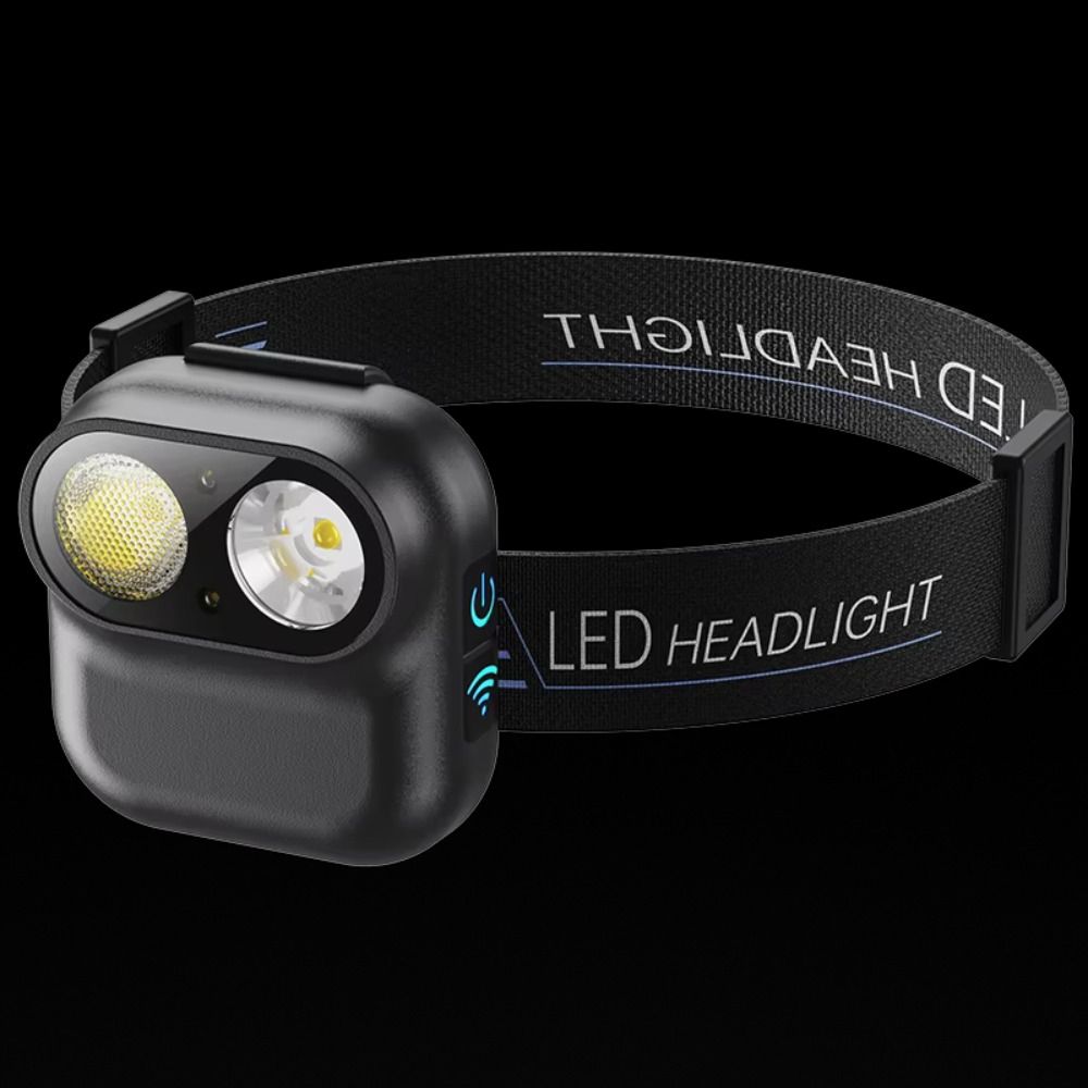 Induction Rechargeable Headlamp Six-speed Dimming LED Head Torch Smart Sensor Headlamp  Camping