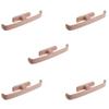 Plastic Wall Mount Shoe Holder 5Pcs No Drill Installation Water Resistant Design Slipper Hanger Rack for Modern Homes