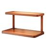 Desktop Storage Rack Durable Construction Strong Load-bearing Multipurpose Wood Tabletop Stand Storage Shelf