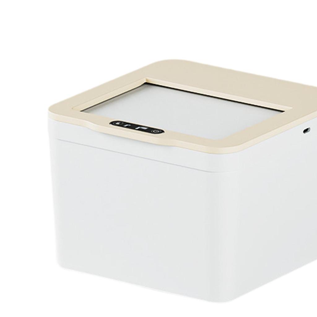 Smart Induction Trash Can Durabilit Practical Automatic Garbage Can Touch Free Trash Bin for Desktop Bedroom Living Room Kitchen
