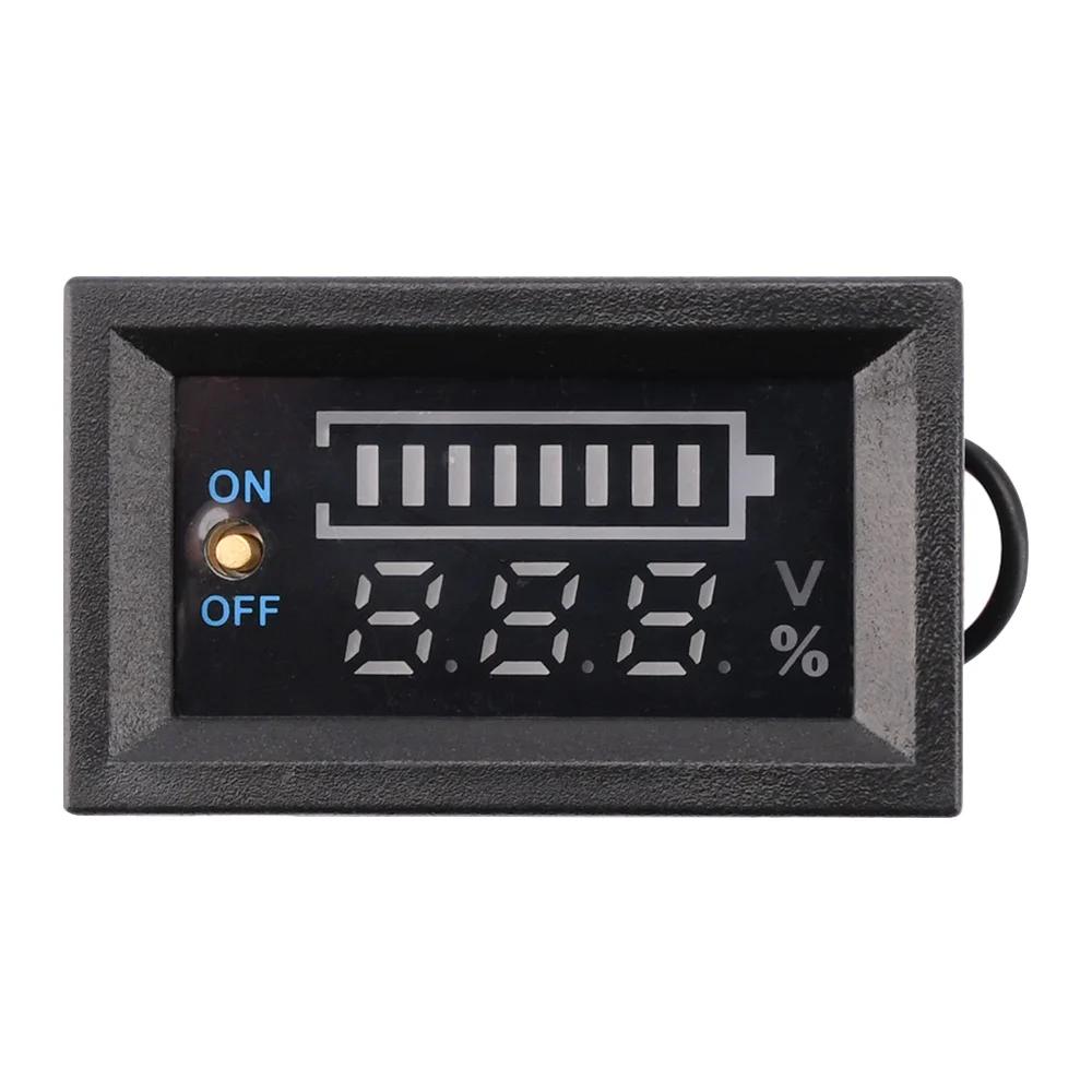 12V Car Lead Acid Battery Charge Level Capacity Indicator 2S 3S 4S LED Battery Capacity Meter 8.4V 12.6V 16.8V Voltmeter Tester