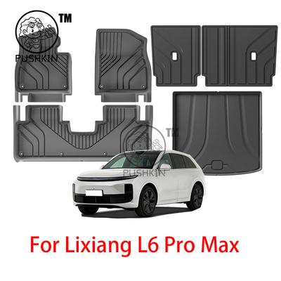 TPE Floor Mats for Lixiang L6 Pro/Max 2025 2026 All Weather Waterproof Non-slip Floor Liners Trunk Mats Cushion Protector