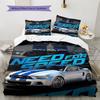 Shelby Racing Pattern Bedding Set Quilt Cover Pillowcase Home Decor Gift (1 * duvet cover + 2 * pillowcase, without core)