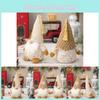 Charming Christmas Party Decor Cozy Fabric Gnome Figurines Featuring Warm Knitted Design