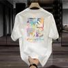 Men's Trendy Heavyweight Cotton Printed Short Sleeve T-shirt - 2025 Summer Edition