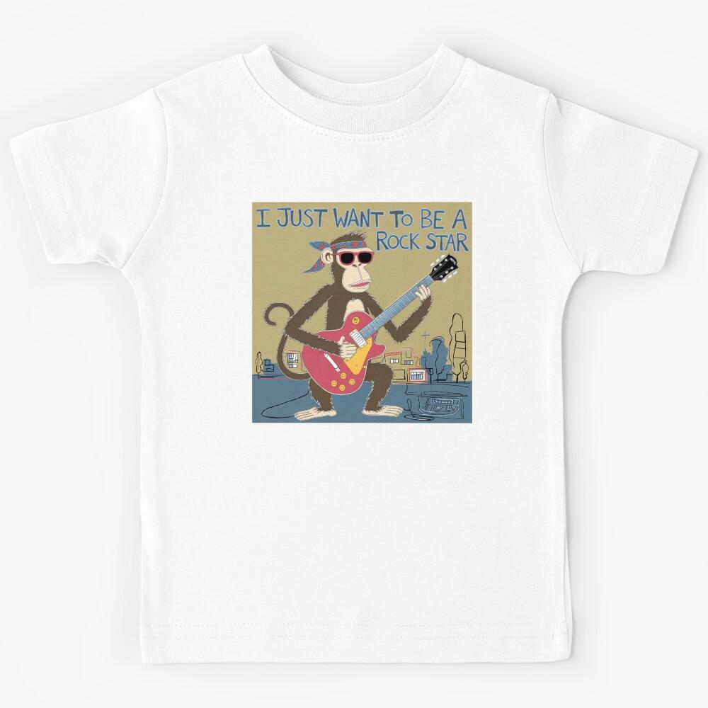 I just want to be a rock star, rock star, funnyfits70, Humor, Funny, Kids T-Shirt 170