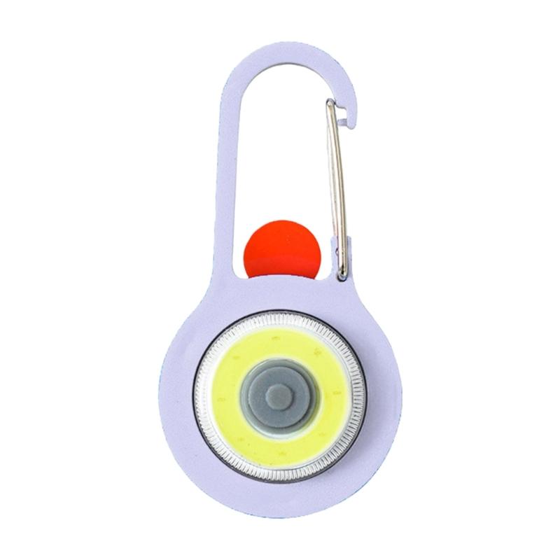 Camping LED Flashlight Pocket Lamp Bright Torch with Hook Handheld Emergency Light Work Lamp Hanging Backpack Lamp