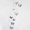 18 Pcs 3D Butterfly Wall Decor Self-Adhesive Butterfly Wall Stickers 3 Sizes Removable Room Mural Decals for DIY Crafts Bedroom Wedding Photo Prop