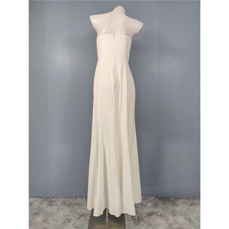 Export Single Lu's Summer New Arrival Bandeau Sexy Elegance Beautiful Bows Elegant Light Wedding Dress License Dress