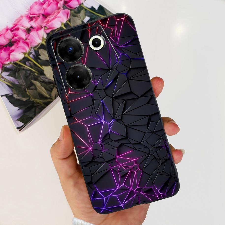 For Tecno Camon 20 Pro 5G Case Marble Cover For Tecno Camon 20 Bumper Soft Silicone Phone Cases For Camon20 Pro CK8n CK7n Fundas