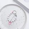 Vibrant Beaded Keychain Bag Charm Phone Chaiin Keyring for Fashion Enthusiast