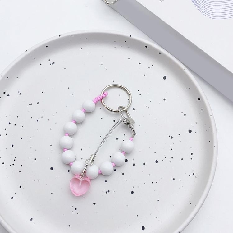 Vibrant Beaded Keychain Bag Charm Phone Chaiin Keyring for Fashion Enthusiast