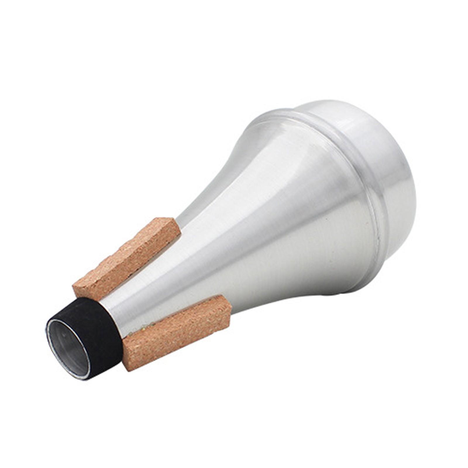 

ND25 Small Size Aluminum Alloy Mute for Brass Instruments with Cork Pads for Secure Fit and Durable Construction Suitable for Practice and Performance One Size серебряный