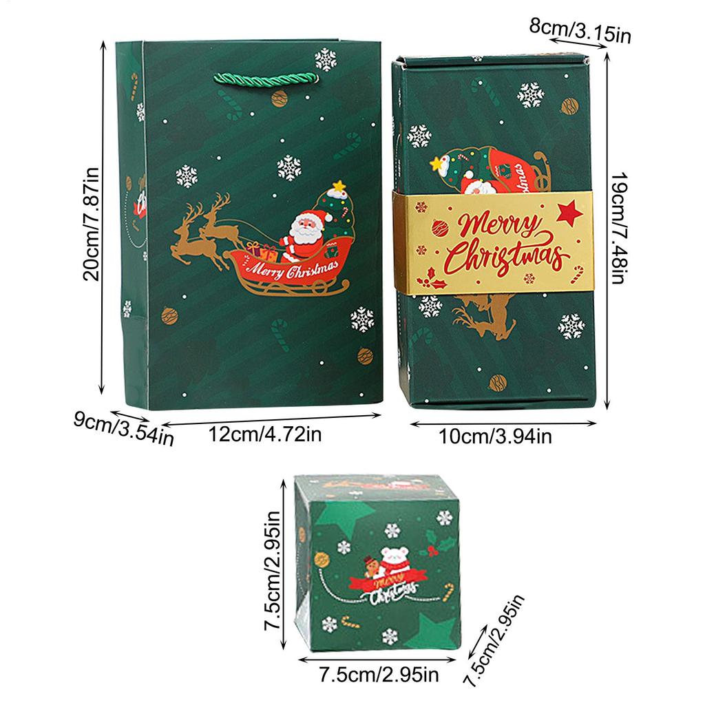 Bounce Boxes Merry Christmas Boxes Party Supplies Fantasy Decor With Bag For Valentine Friends Celebration Housewarming Family