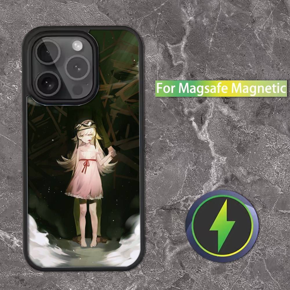 M-Monogatari Series Anime Phone Case For iPhone 16,15,14,13,12,11,Pro,Max,Plus,Mini,SE Magsafe Magnetic Wireless Charging
