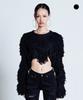 ODOR Rough Fringe Crop Knit