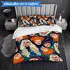 Halloween witches 3pcs K-pop music group Bedding set,Ideal for Bedroom, Dormitory,Including Duvet Cover And 2pcs Pillowcases,Fan gifts