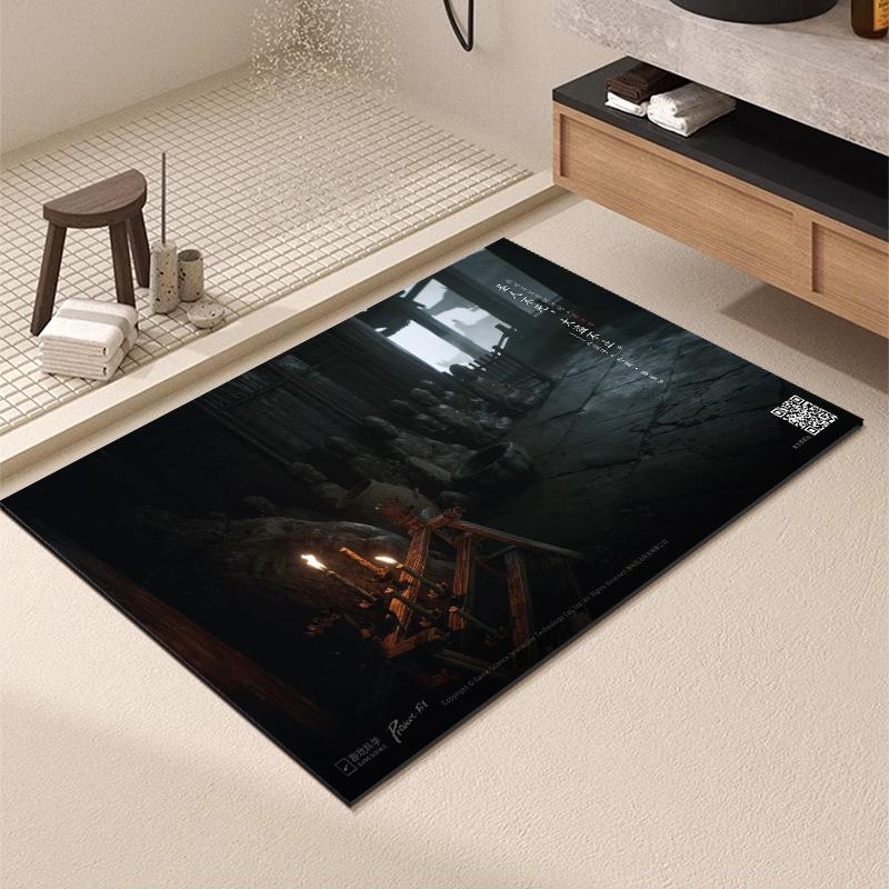 Washable Wear-resistant Diatom Mud Floor Mats Bathroom Anti-slip Mats