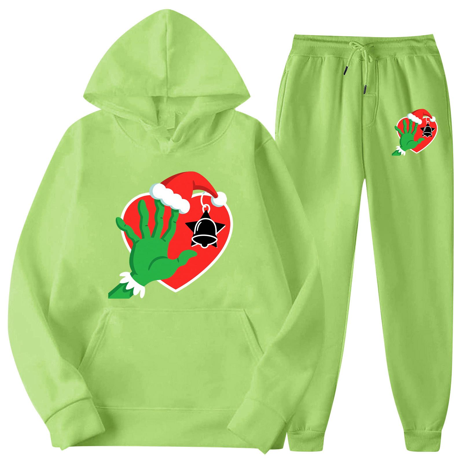 

Мужской Повседневный Худи с капюшоном Толстовка Брюки Добавление флиса Свободный Комплект худи M винный