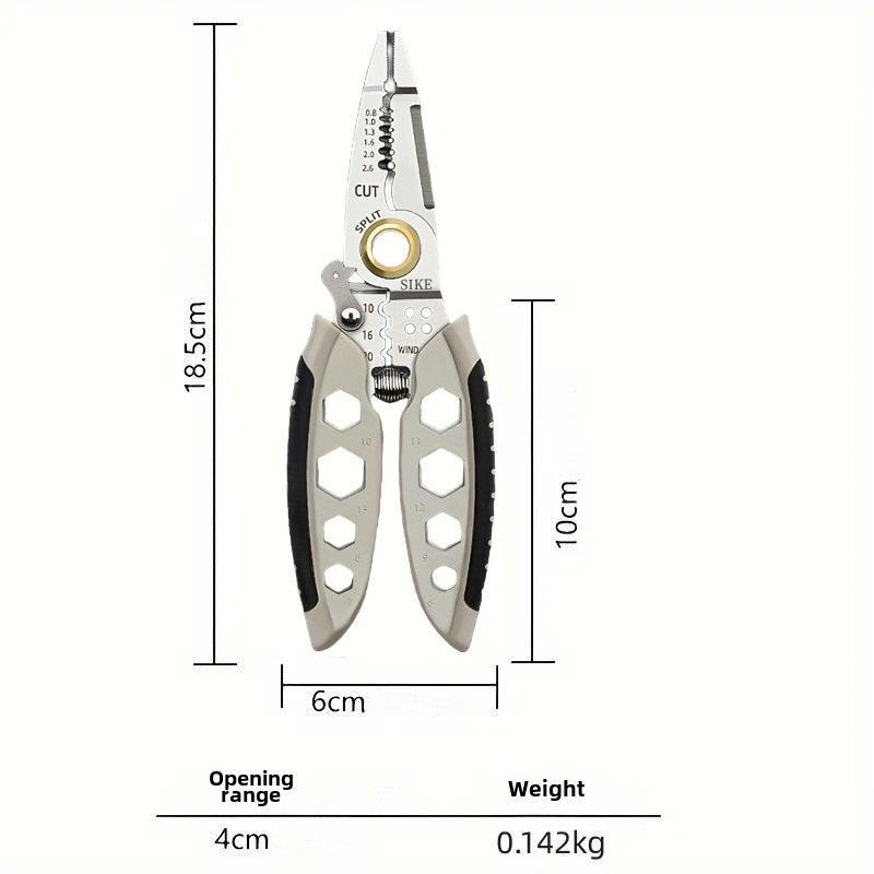 

Многофункциональные клещи для зачистки проводов электрика: Универсальный инструмент для электропроводки, ответвлений, протяжки и обжима кабеля Center splitter 7 inches