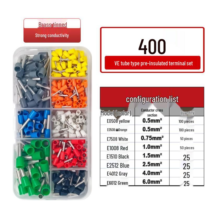 VE Type Copper Tube Cold-Pressed Terminal Pin Set