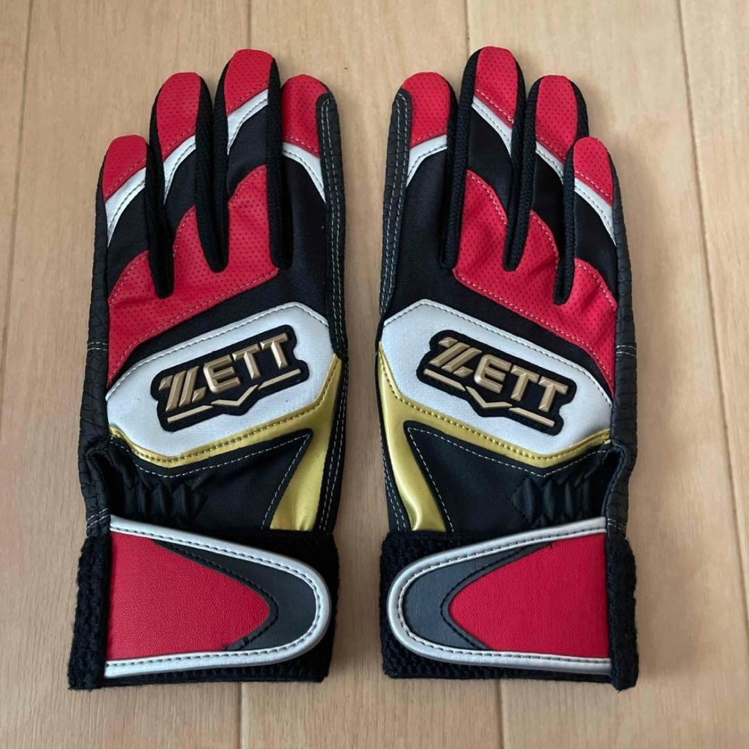 Used ZETT batting gloves BG919J for boys, for both hands, 18-19cm