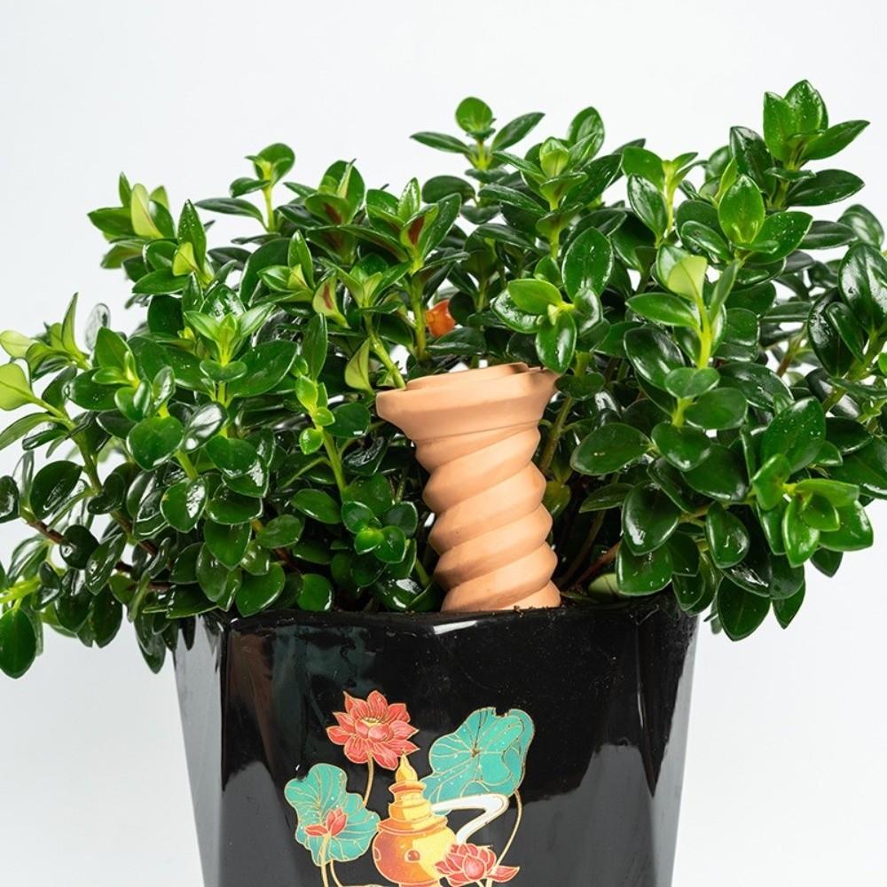 Automatic Irrigation Plant Watering Stakes Natural Clay Auto-Water Irrigation System  Vegetables