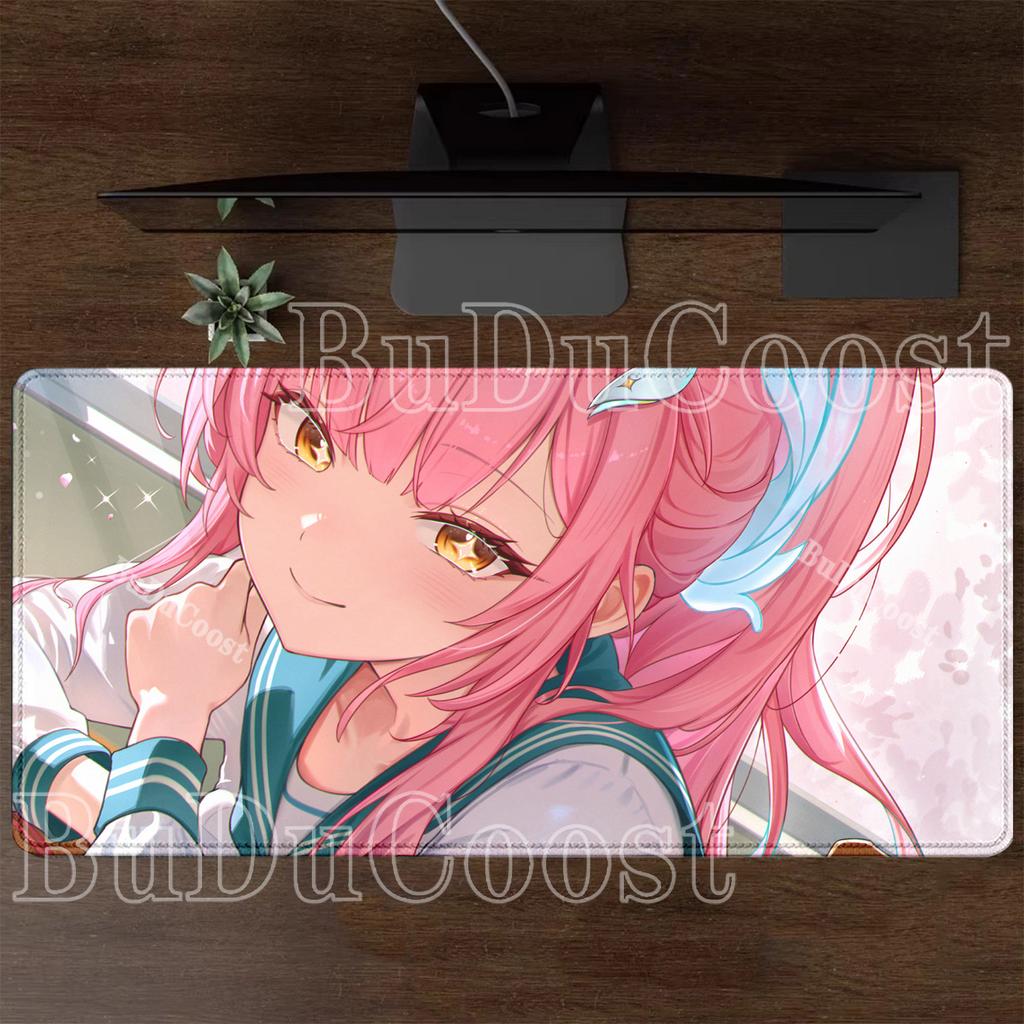 Gaming Wuthering Waves Aemeath Mouse Pad Anime Kawaii Girl Keyboard HD Printing Overlock Mousepad PC Office Accessories Desk Mat