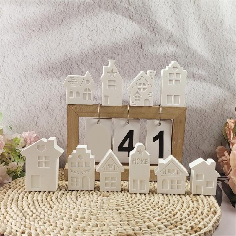 Reusable Silicone Moulds Small House Shape Silicone Texture Perfect for Hand-Making Enthusiasts and Family Activity