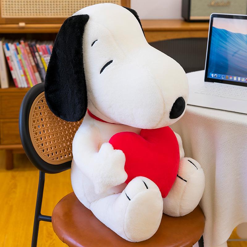 Big Dimension 75Cm Snoopy Fluffy Plaything Bday Party Collection Snuggly Buddy CartoonishOversized Dog Figure Throw Pillow Living Room
