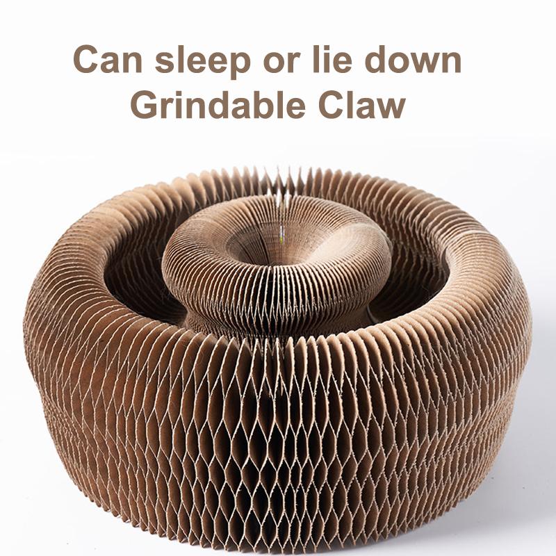 Creative Cat Toys Transformable No Crumbs Cat Scratcher Resistant Scratching Wear-Resistant Decompression Cat Toys Pet Supplies