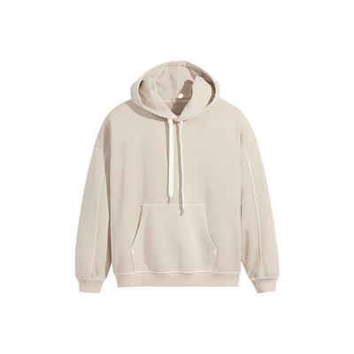 Levis Solid Color Drawstring Hoodie Women Hoodies Khaki 32953-0014