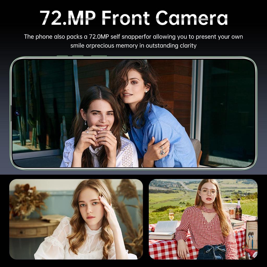 Top-Selling S12 Plus 7.3-Inch Android Mobile Phone, 16GB+1TB Storage