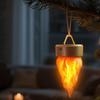 LED Flickering Flame Night Light Halloween Flame Light Desk Lamp 3 Modes Ambient Lighting Home Decor for Outdoor Holiday