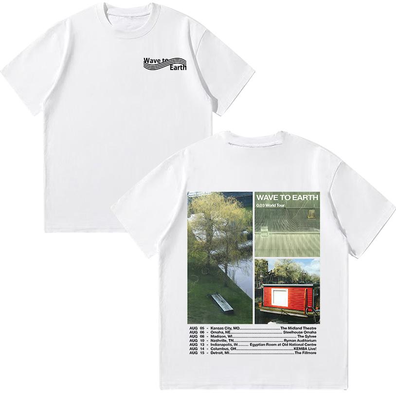 

Wave To Earth 0.03 World Tour 2025 T-shirt Unisex Casual Tops Streetwear Women Men Cotton T Shirt Fashion Clothes XS