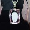 Natural Pendant Pink Topaz Emerald 925 Sterling Silver 98.40 Gems CERTIFIED my-409-k