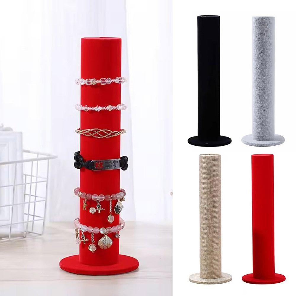 

Multifunctional Bracelet Watch Chain Organizer Velvet/Fabric Head Rope Holder червоний